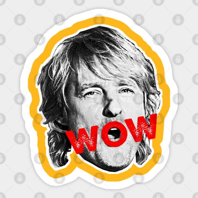 Owen Wilson / WOW Meme Design Sticker by DankFutura